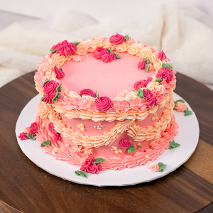 Victorian Rose Lunchbox Cake